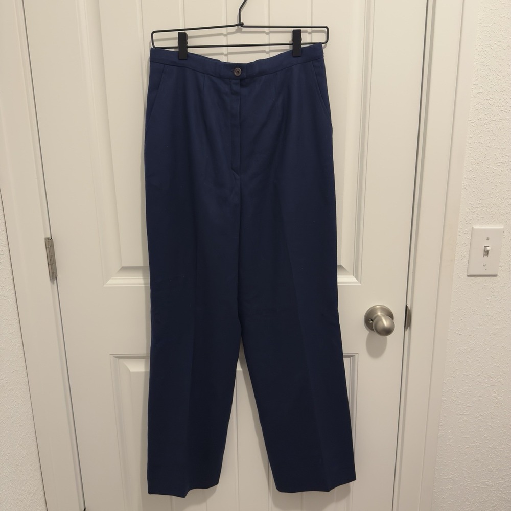 Pendleton Women's 100% Wool Lined Dress Pants Navy Size 10